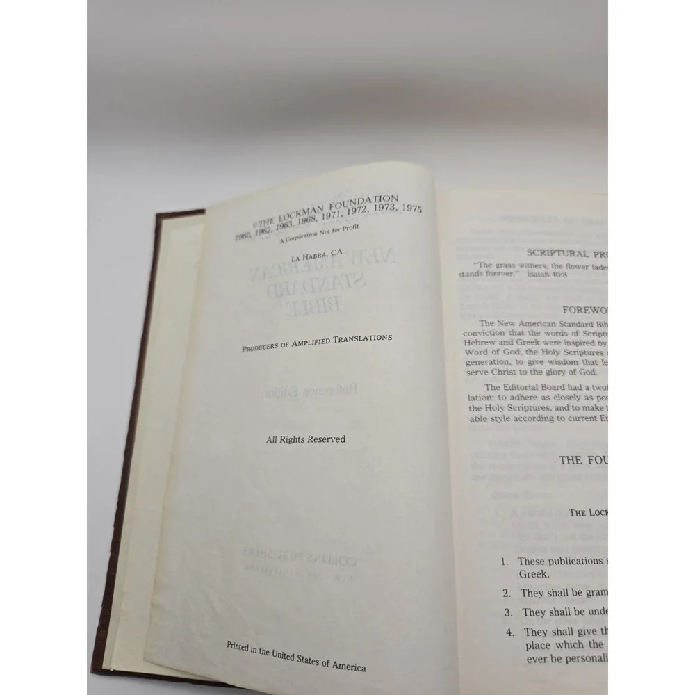 New American Standard Bible Reference Edition Concordance 1973 Creation House